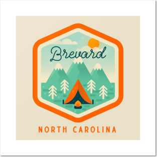 Brevard North Carolina NC Tourist Souvenir Posters and Art